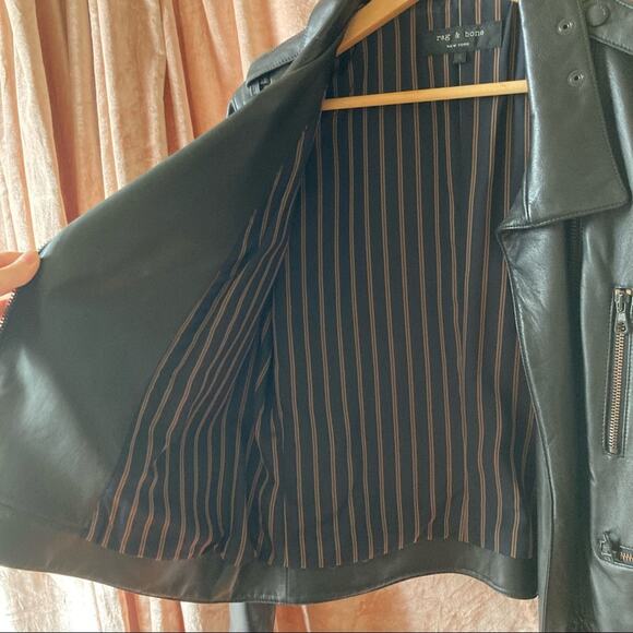 Rag and Bone Leather Jacket EUC - Picture 5 of 15